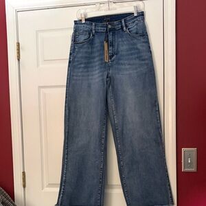 Coco + Carmen Everstretch Denim Blue Wide Leg Jeans
